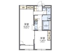 レオパレスサンハイの間取り画像