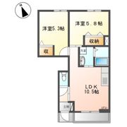 クレア花水木Cの間取り画像
