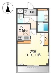 ル’シェル岩倉Ⅲの間取り画像
