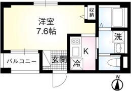 b’CASA Tatekawaの間取り画像