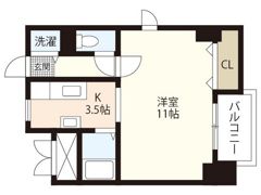 カーサ・フィオーレ表町の間取り画像