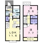 シャトル脇島の間取り画像