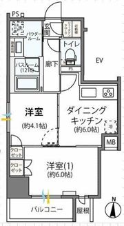 デュオステージ新高円寺の間取り画像