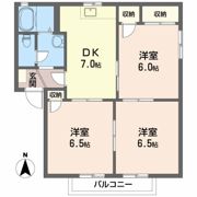 ディアス三町 B棟の間取り画像