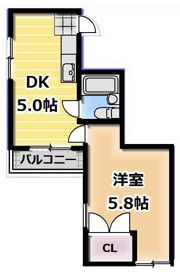 Uハイツの間取り画像