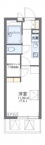 レオパレスプレズントの間取り画像