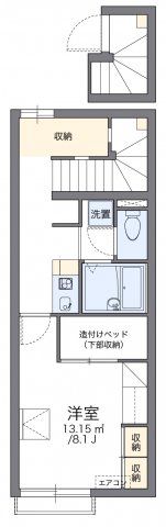 レオパレス南連島の間取り画像