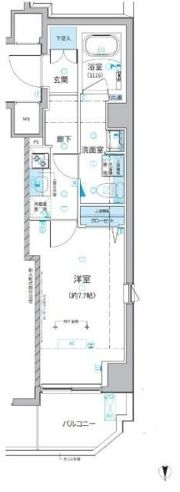 ベルシード池袋本町の間取り画像