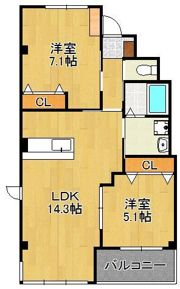樹ノ里の間取り画像