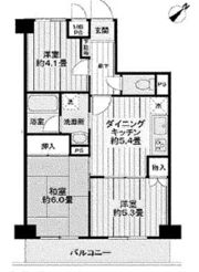 扶桑ハイツ浦賀の間取り画像