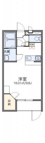 レオパレス島之内の間取り画像