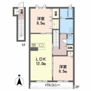 アルフラット椿 B棟の間取り画像