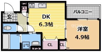 コンフォート菊水通の間取り画像