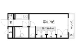 セレーネ田辺Ⅳの間取り画像