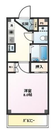御殿山アコールメゾンの間取り画像