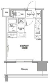 ザ・パークハビオ行徳駅前の間取り画像