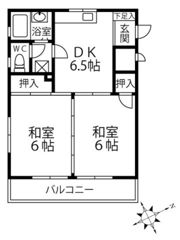 カルチェ佐川の間取り画像