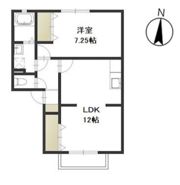 アワーズ新保 Bの間取り画像
