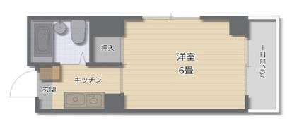 沖ビルの間取り画像
