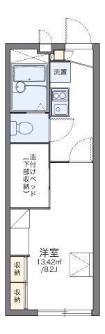 レオパレスEightyⅠの間取り画像
