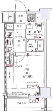 スパシエソリデ横浜鶴見の間取り画像