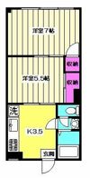 松原マンションの間取り画像