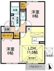 レクスト赤坂の間取り画像