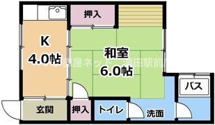 コーポ清水の間取り画像