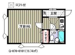 ローズアパートQ70の間取り画像