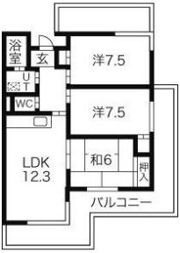 フローラ八幡山の間取り画像