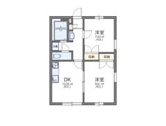 レオパレスクレストCの間取り画像