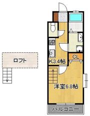 メゾン・アレックスワン城野の間取り画像