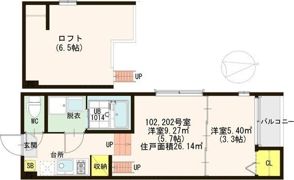 ハーモニーテラス内代町の間取り画像
