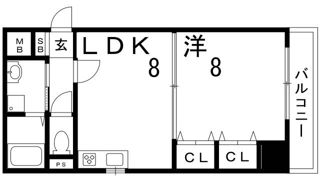 パシフィック神戸桜筋北館の間取り画像