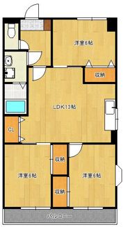 ブランメゾン企救丘の間取り画像