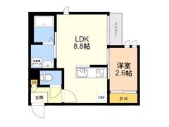 G－smart千早の間取り画像