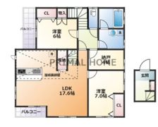 岡村戸建ての間取り画像