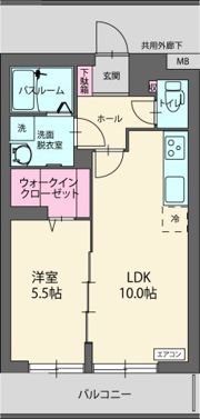 ヴィラ・ソレイユの間取り画像