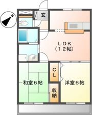 ベルメゾン高丘の間取り画像