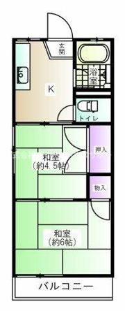 コーポ中村の間取り画像