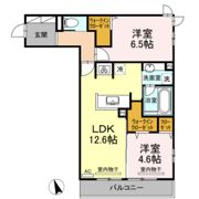 サリオス段原日出の間取り画像