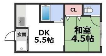 コーポ有楽4の間取り画像