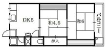 奥野ハイツの間取り画像