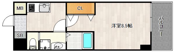 レクシア平野DUOの間取り画像