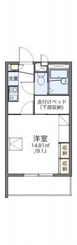 レオパレス浜野一丁目の間取り画像