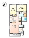 フルハウス西阿知Ⅱの間取り画像