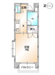 マンションさちの間取り画像