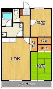 足立さくらハイツの間取り画像