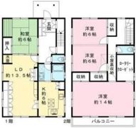 昭和区萩原町 貸家の間取り画像