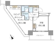 Brillia Tower 浜離宮の間取り画像